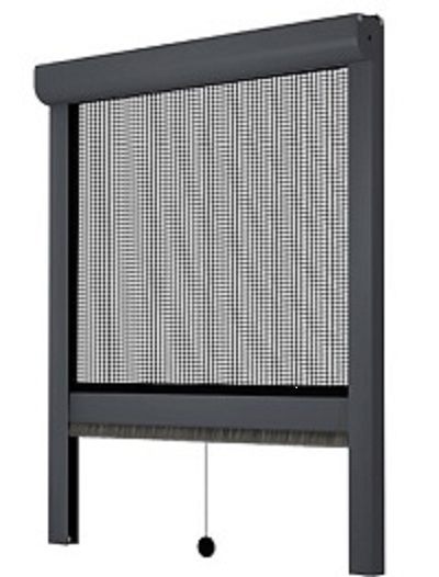 Insektenschutzrollo für Fenster und Balkontüren.